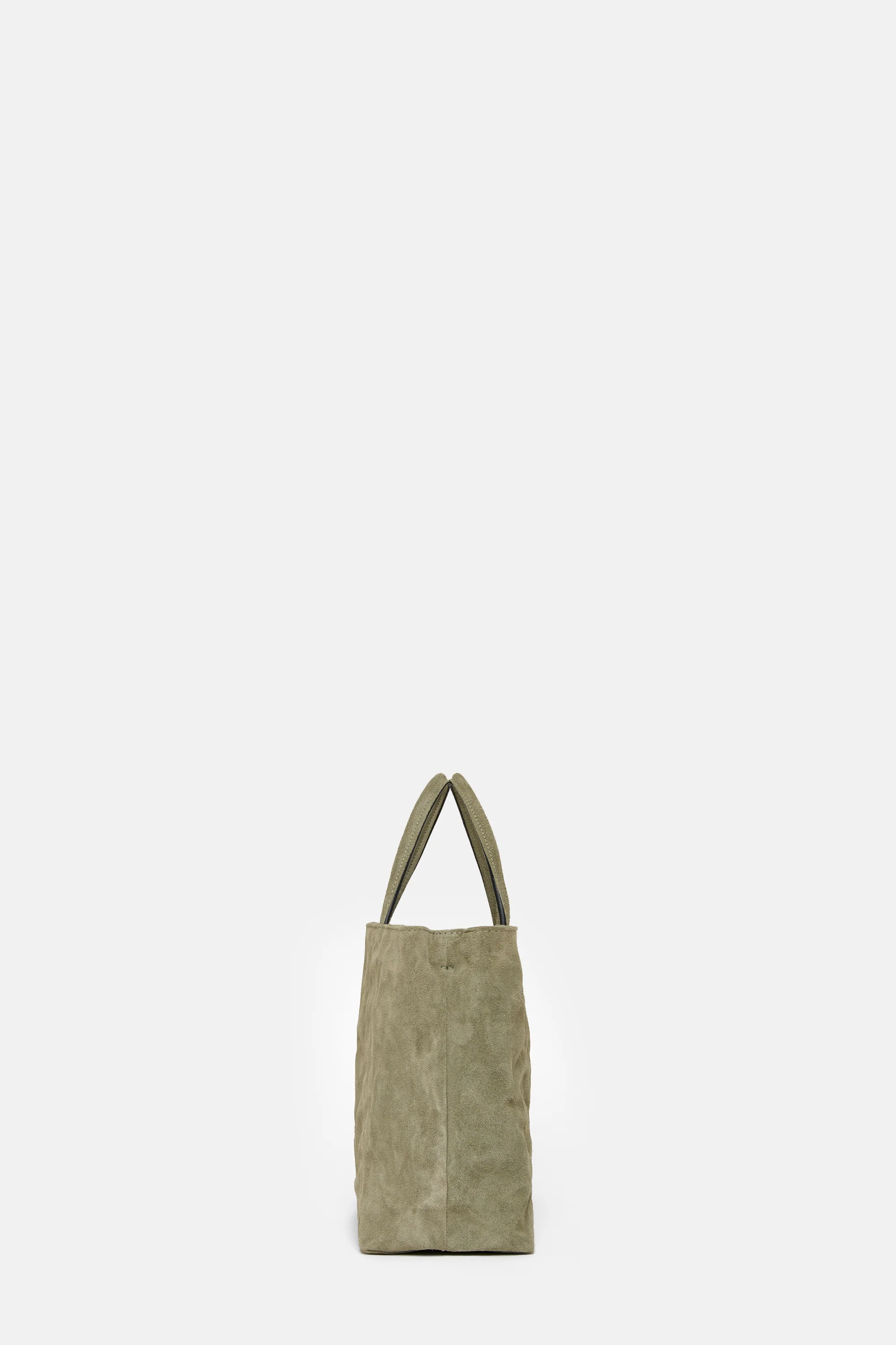 Moss Suede Leather Mini City Shopper - Image 2