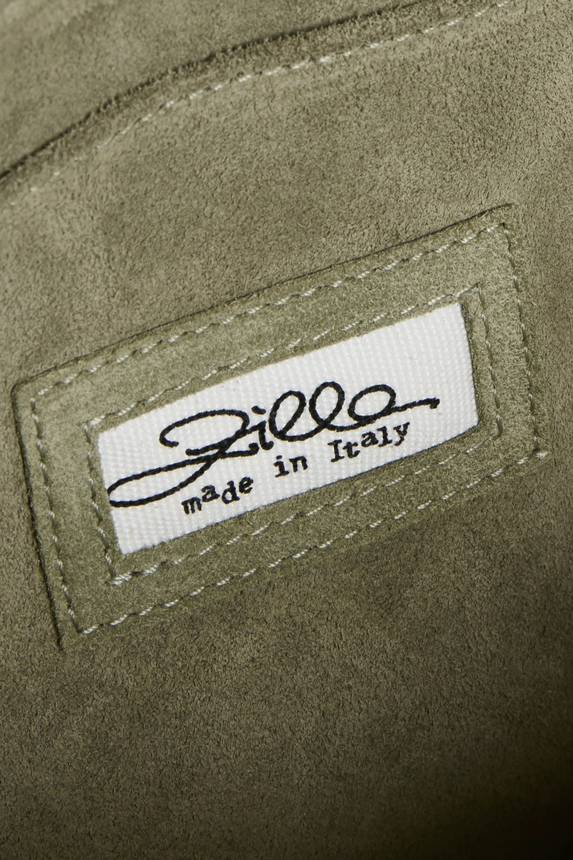 Moss Suede Leather Mini City Shopper - Image 6