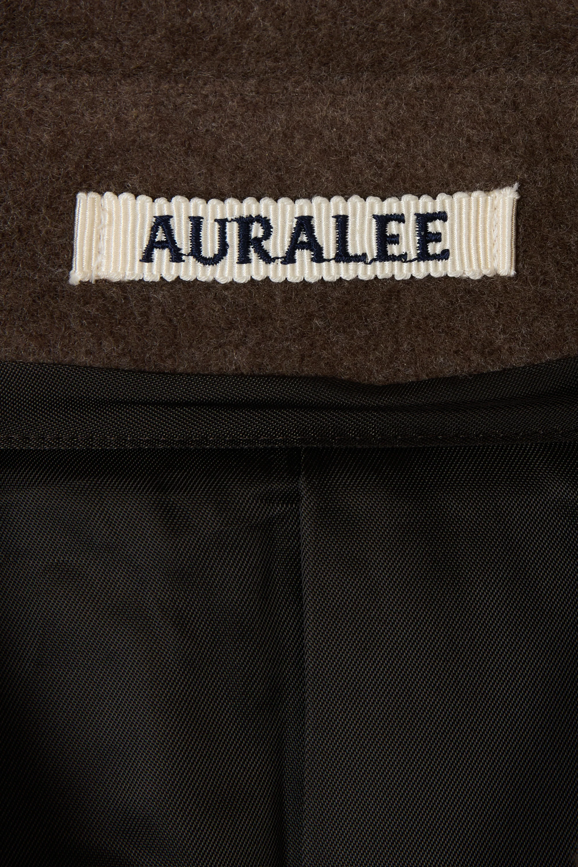 Top Brown Super Fine Wool Collar Coat - Image 8