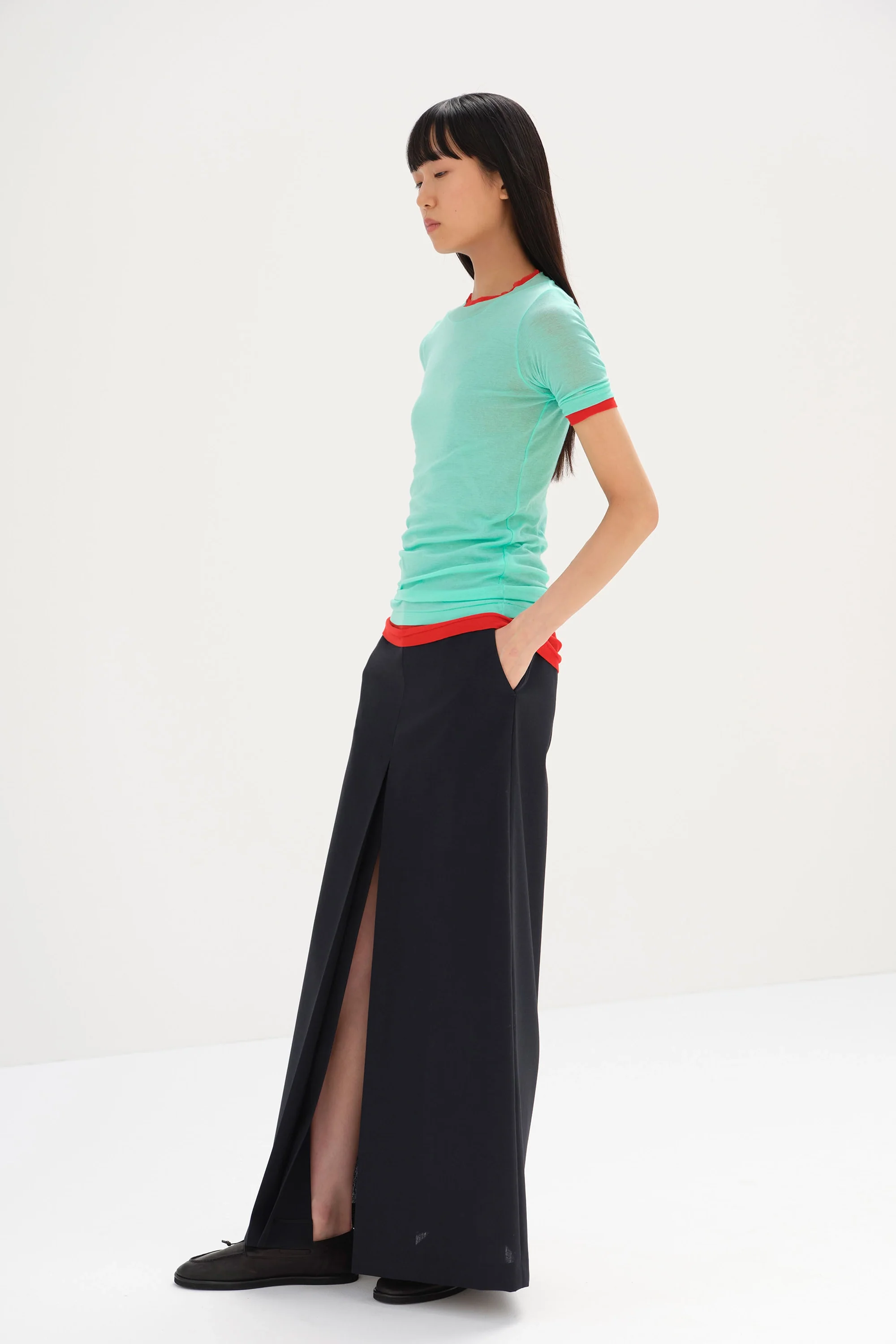 Super High Gauge Sheer Rib Tee - Image 3
