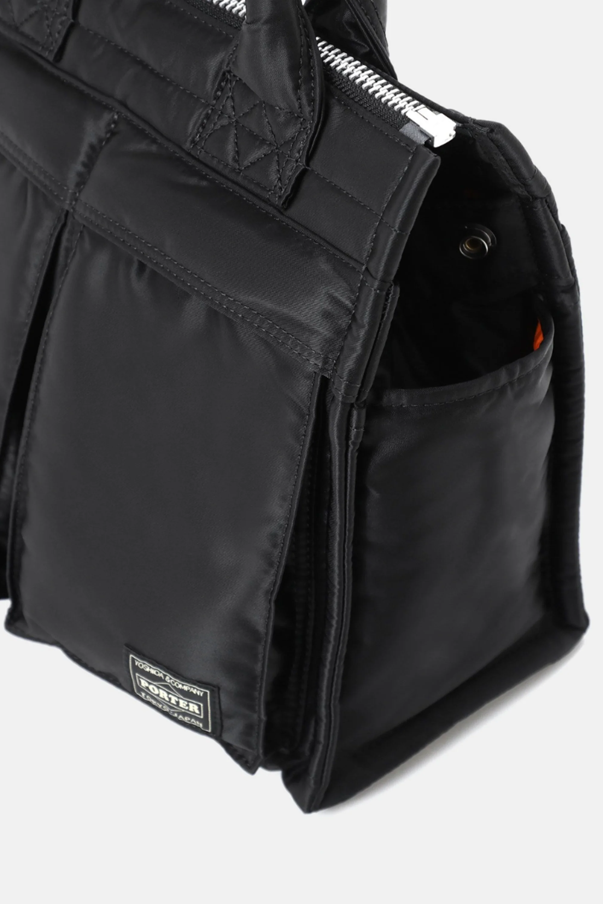 Black Tanker Square Tote Bag - Image 5