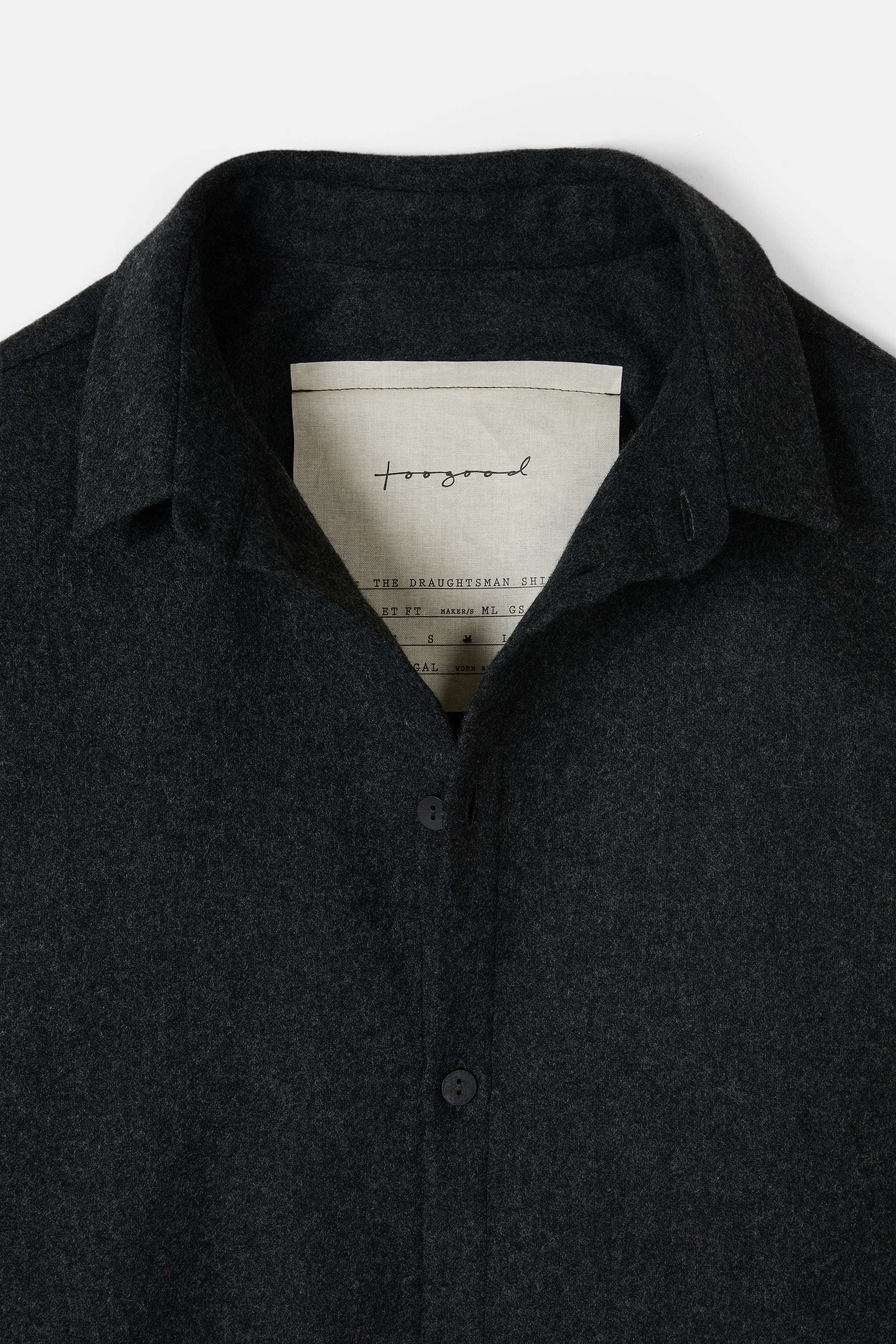 The Draughtsman Shirt Charcoal - Image 3