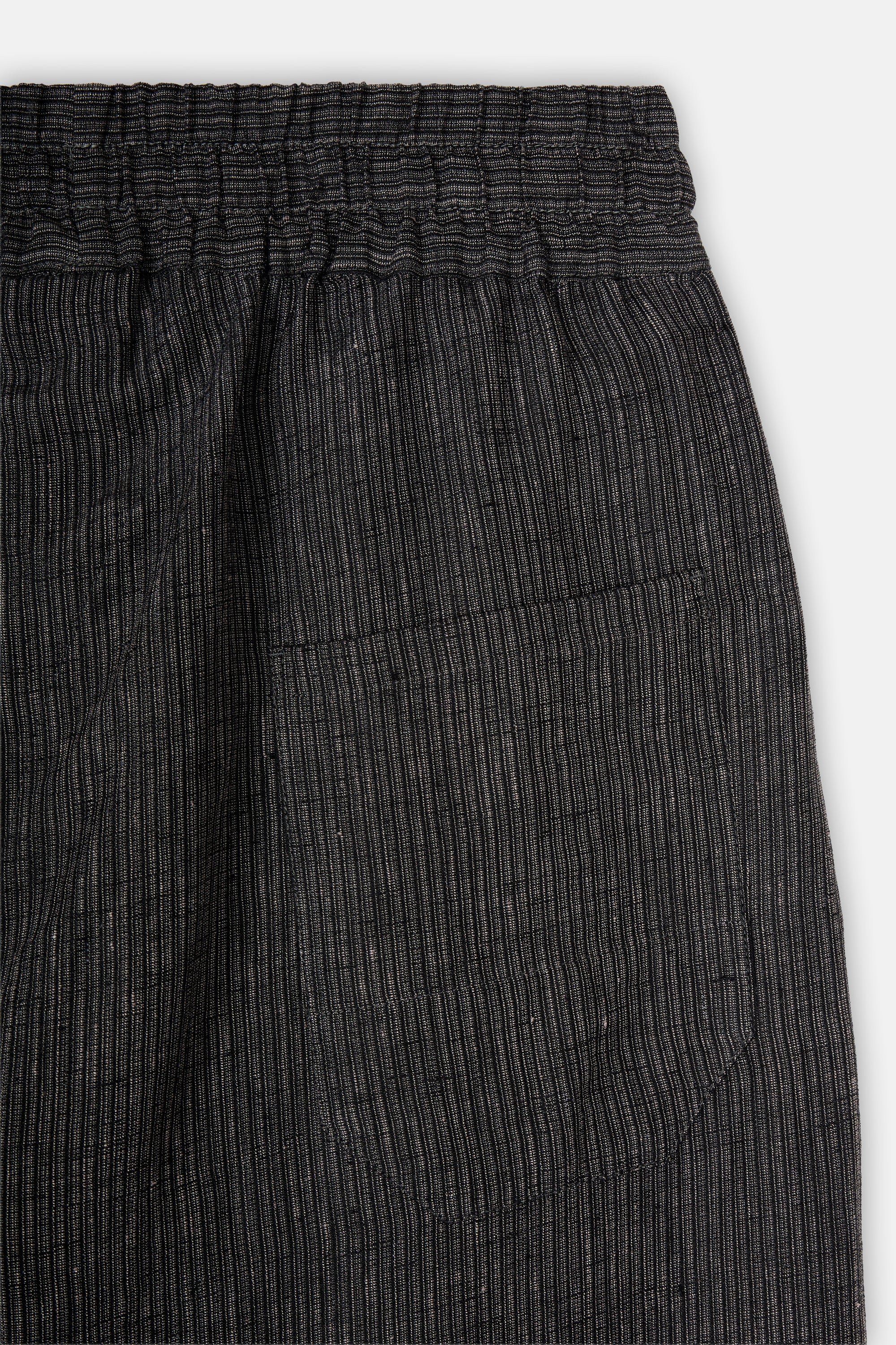 Triple Pleated Loose Trousers Elastic Waist - Image 5