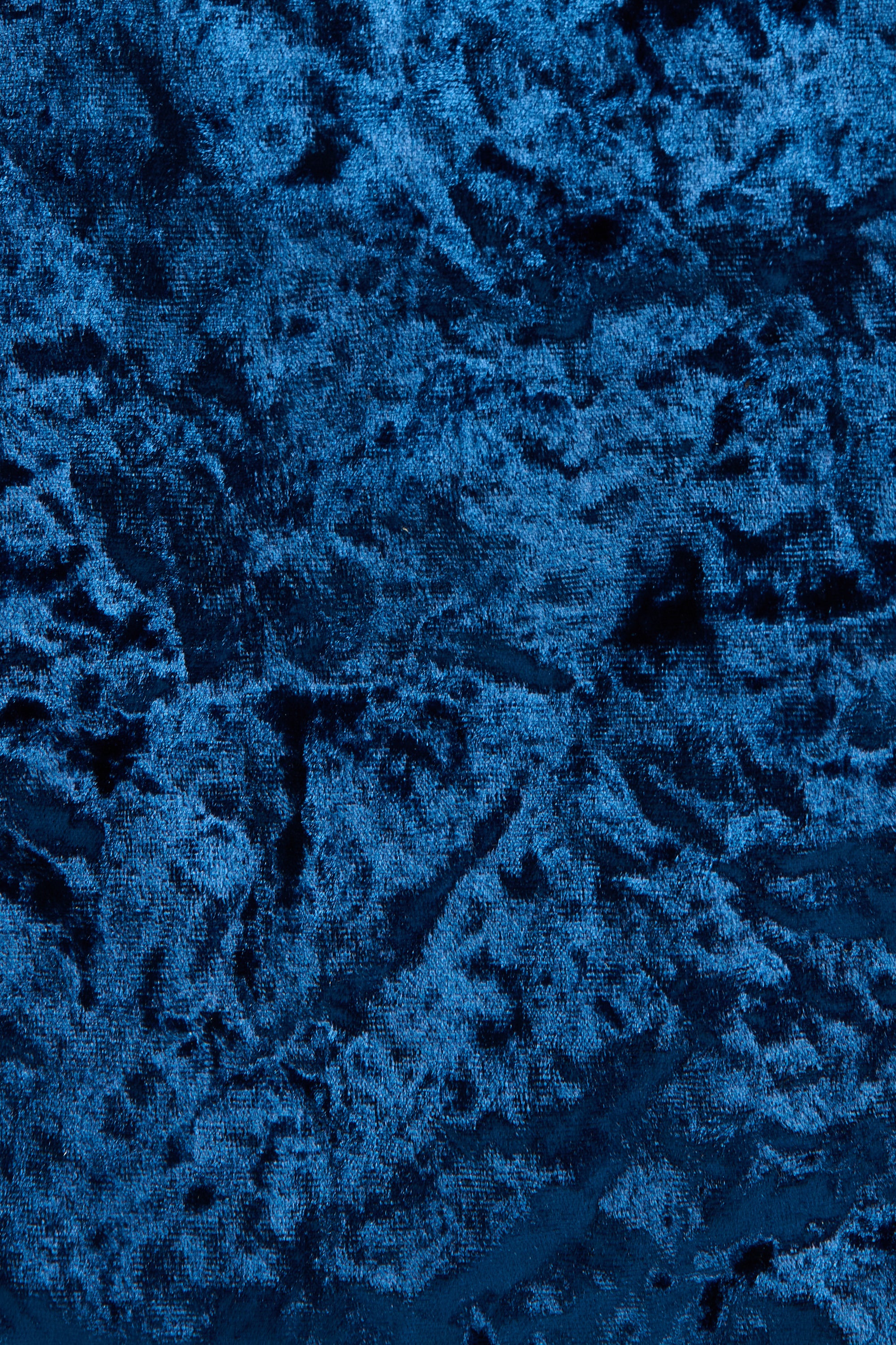 Dark Blue Velvet Flap Bag - Image 7