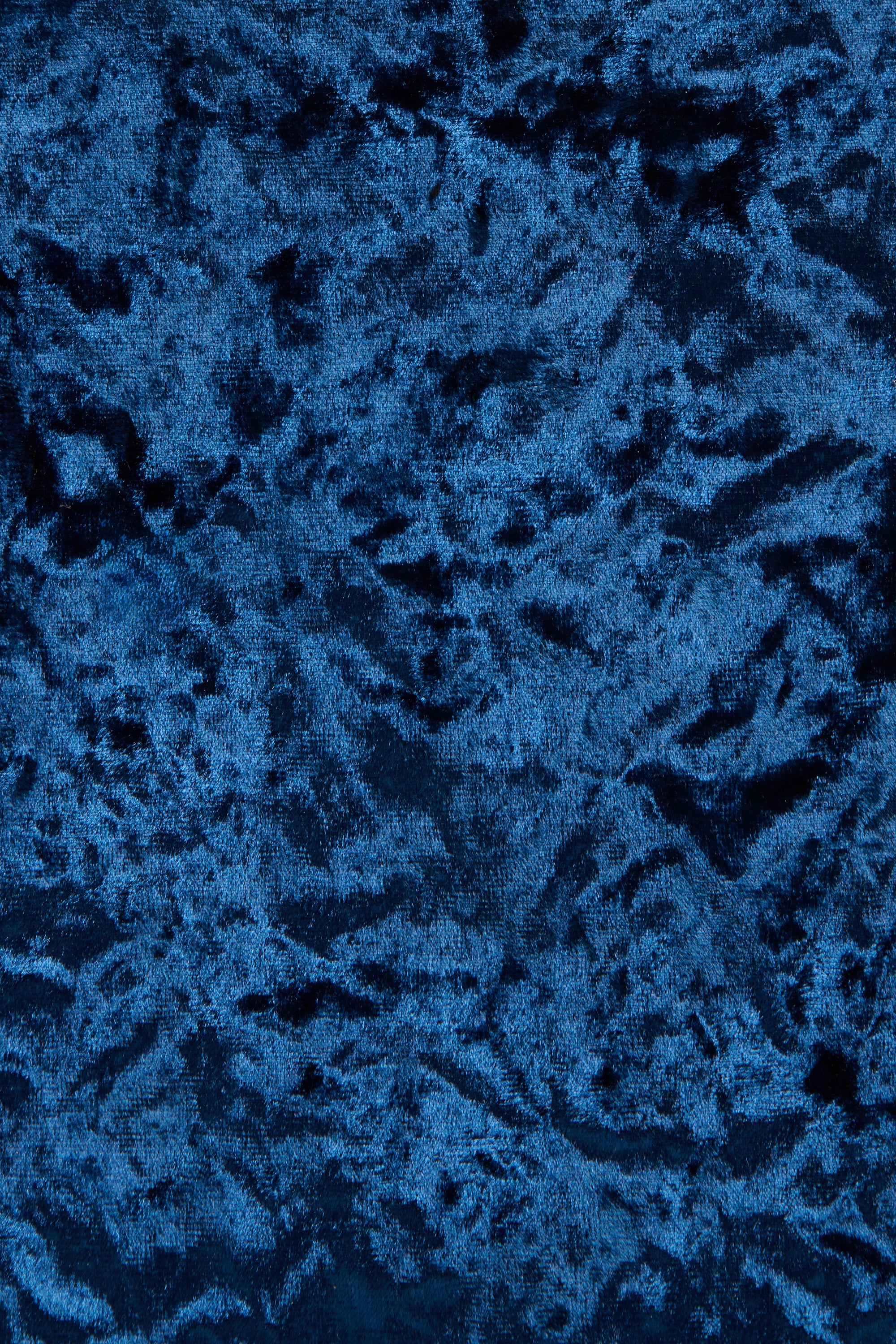 Dark Blue Velvet Mini City Shopper - Image 7