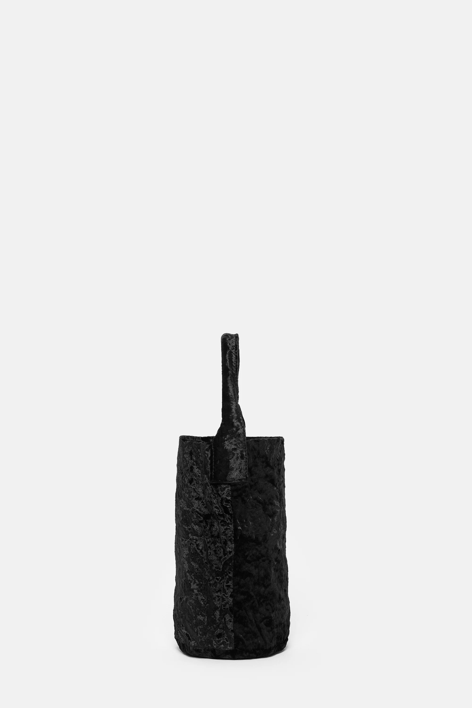 Black Velvet Tube Bag - Image 2