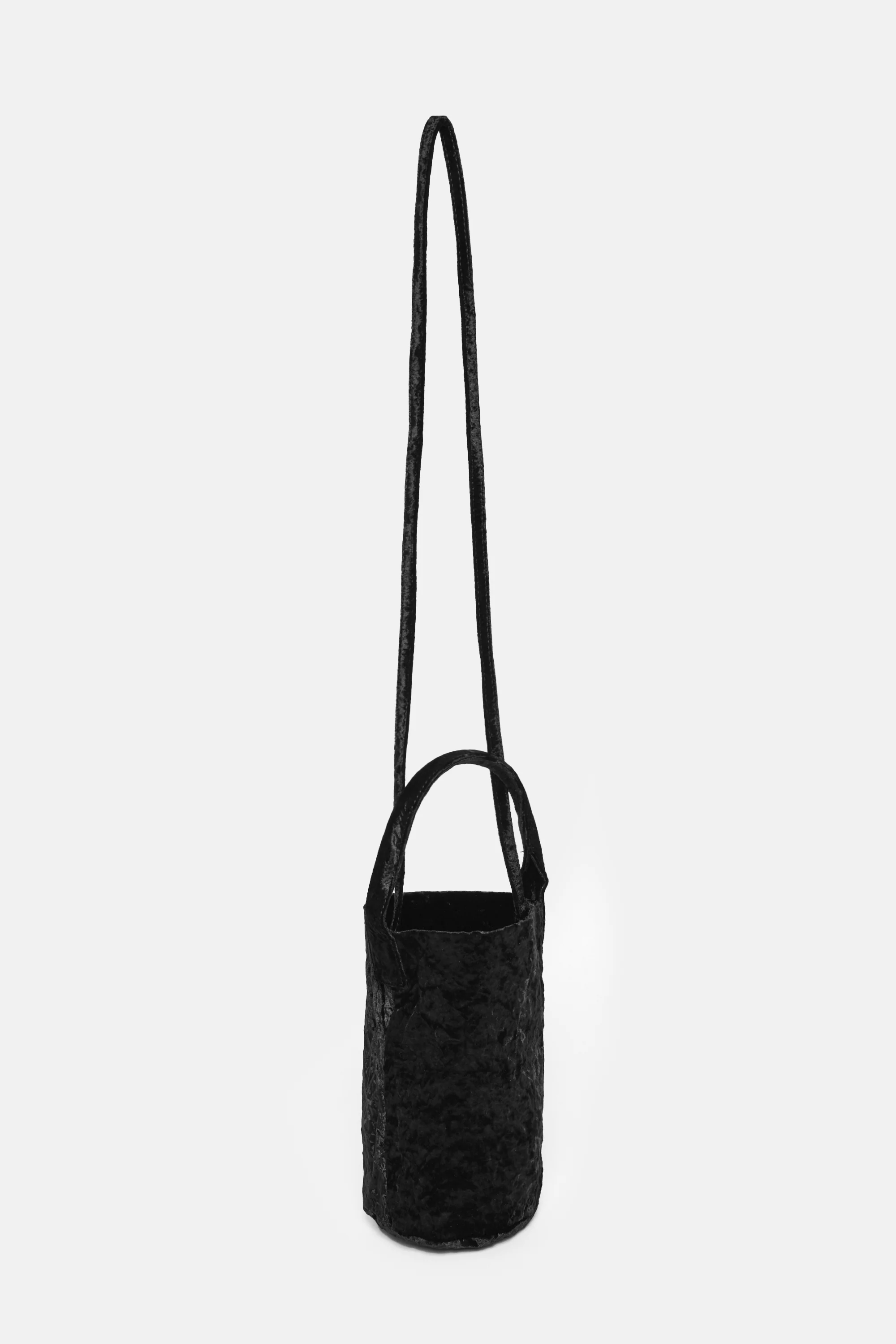 Black Velvet Tube Bag - Image 3