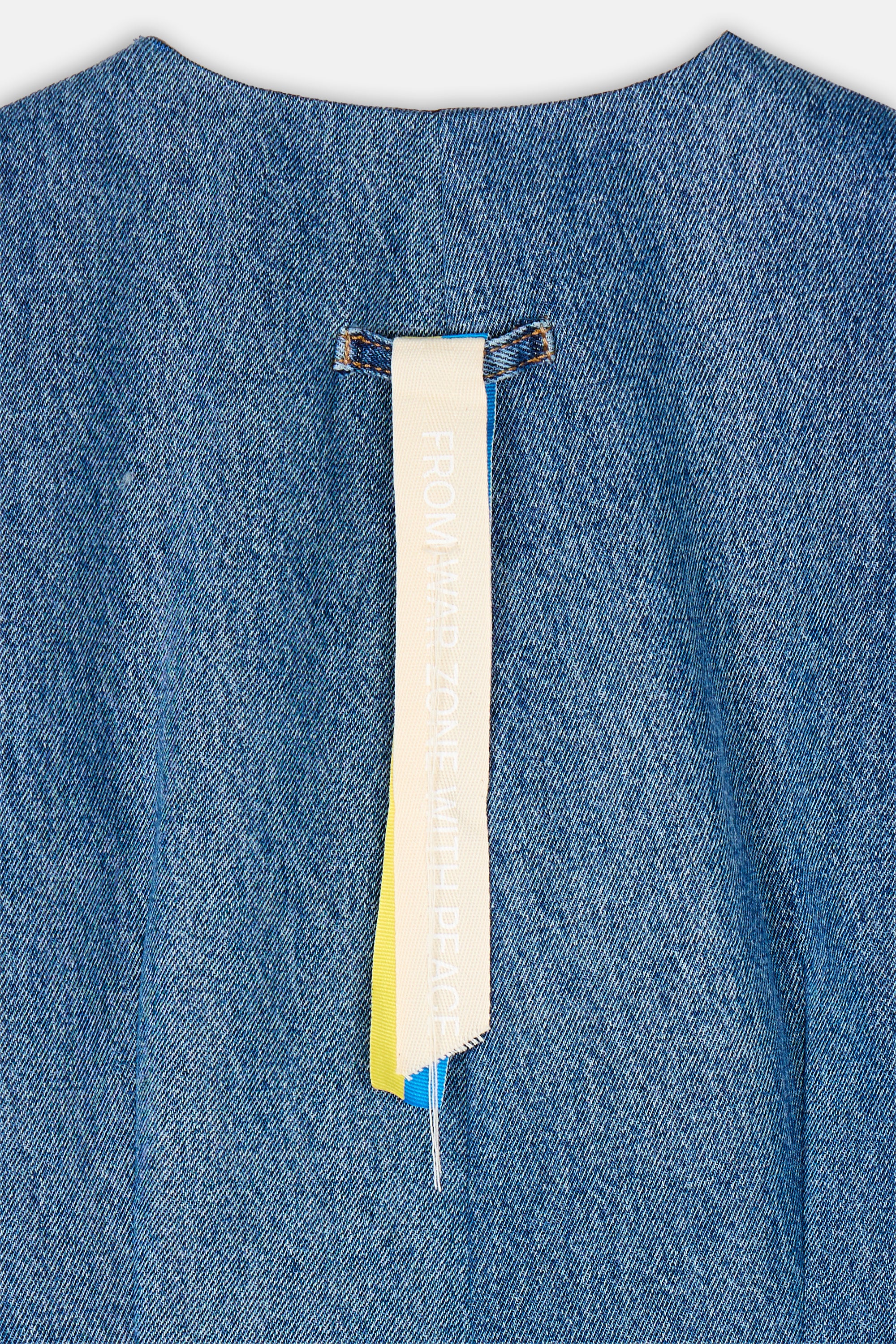 Waist Fitted Denim Jacket - Image 5
