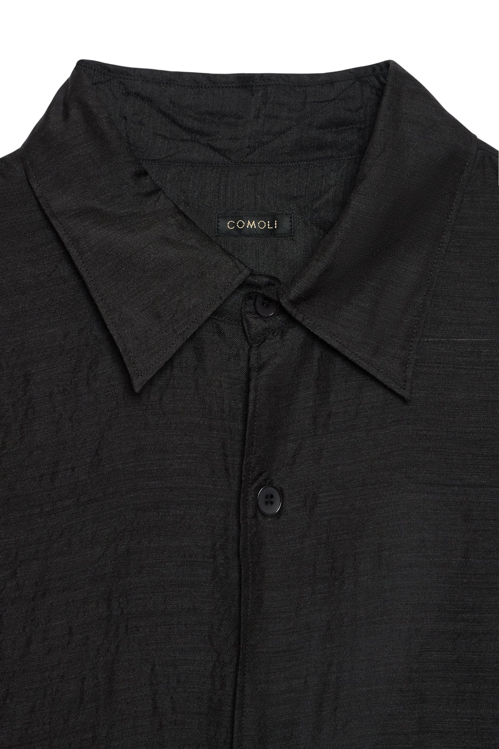 Brown Wool Silk Shirt - Image 4