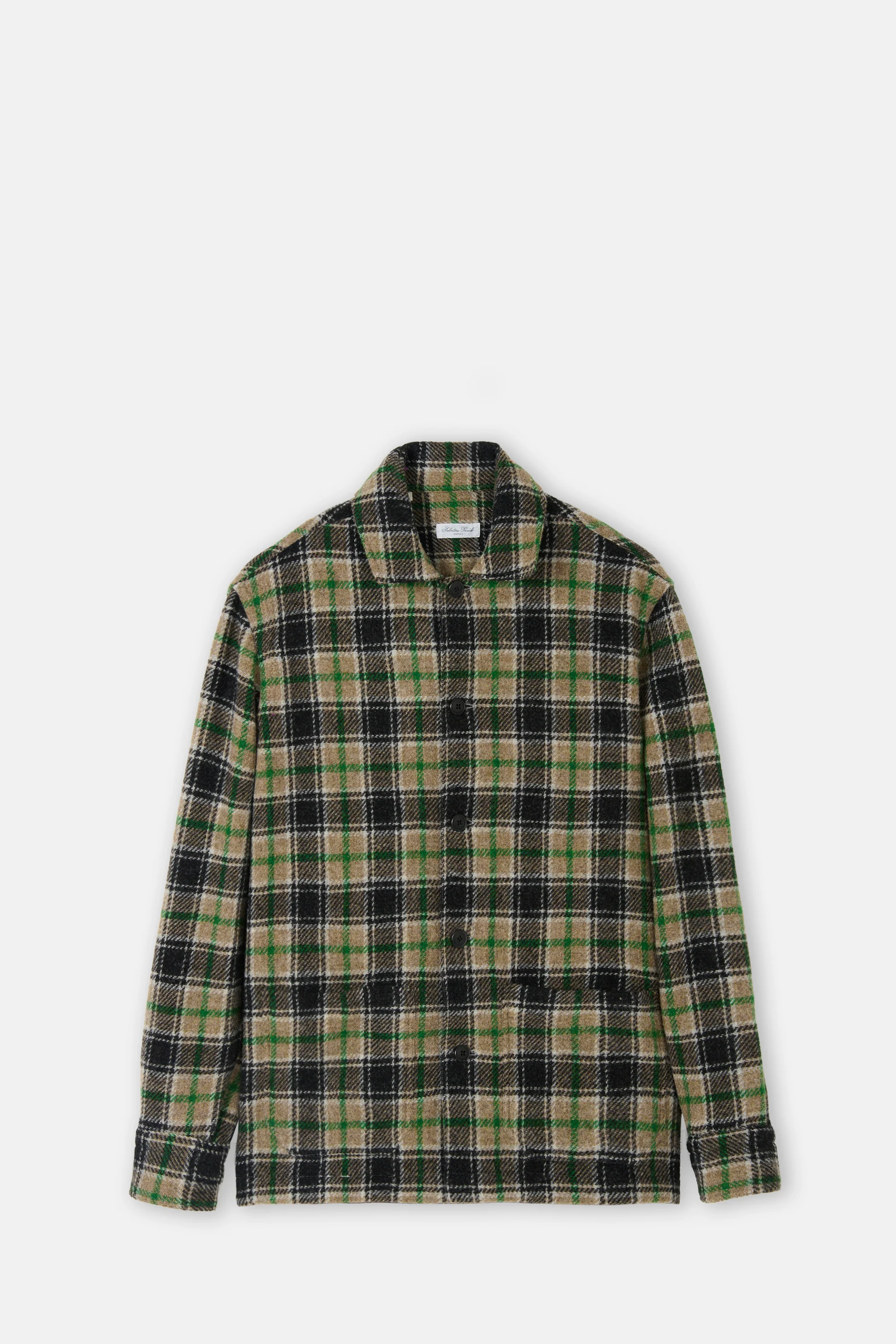 Check Green Work Jacket