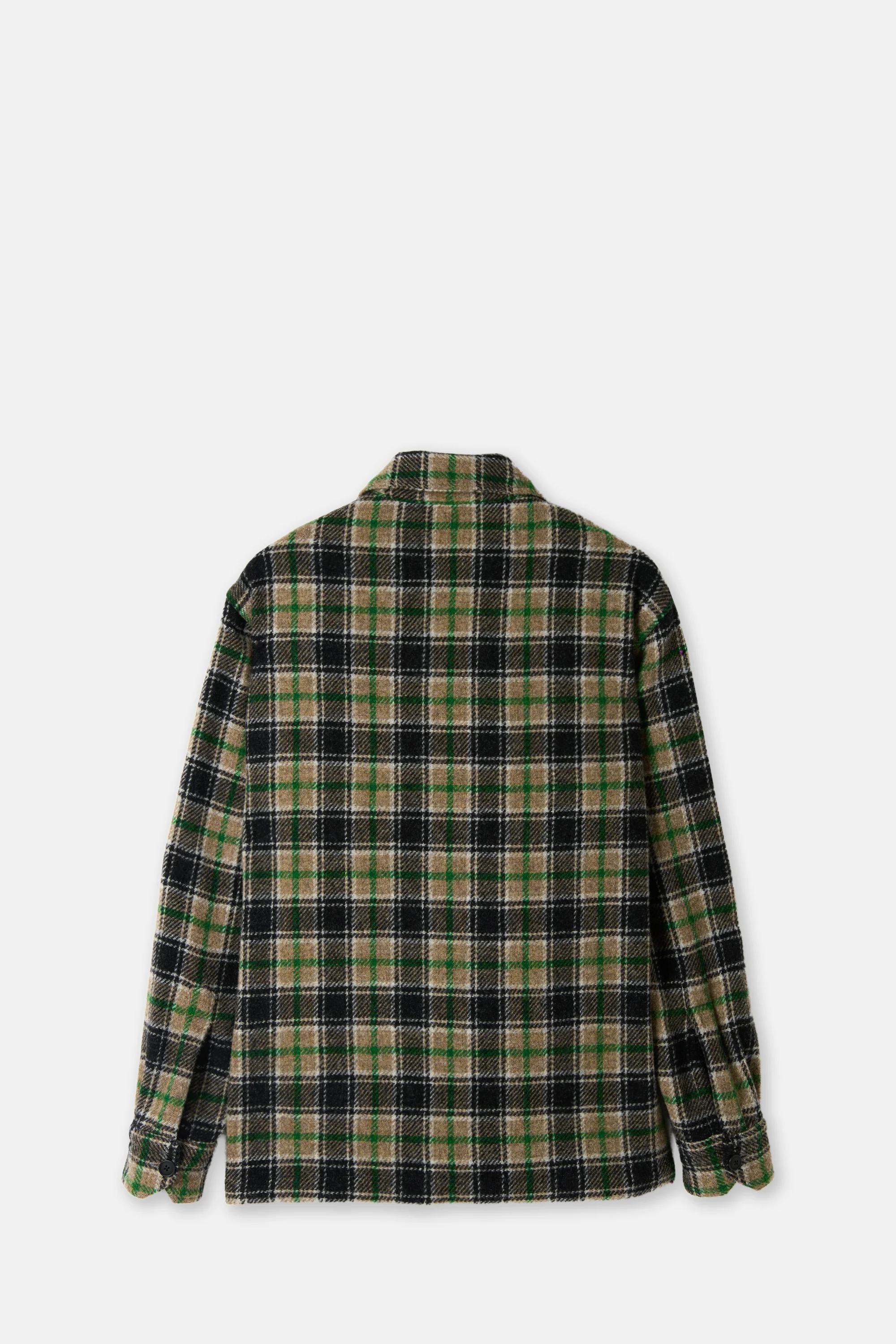 Check Green Work Jacket - Image 2