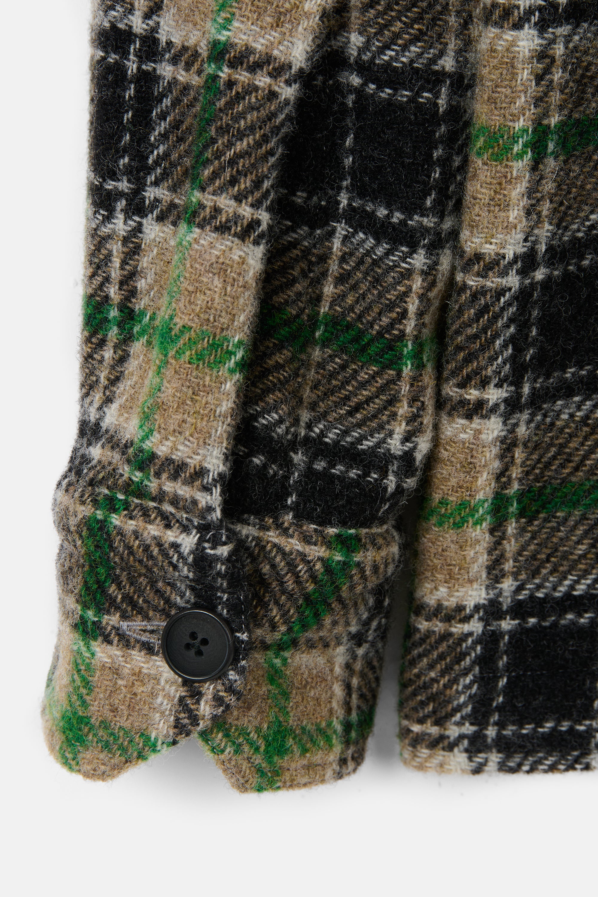 Check Green Work Jacket - Image 4