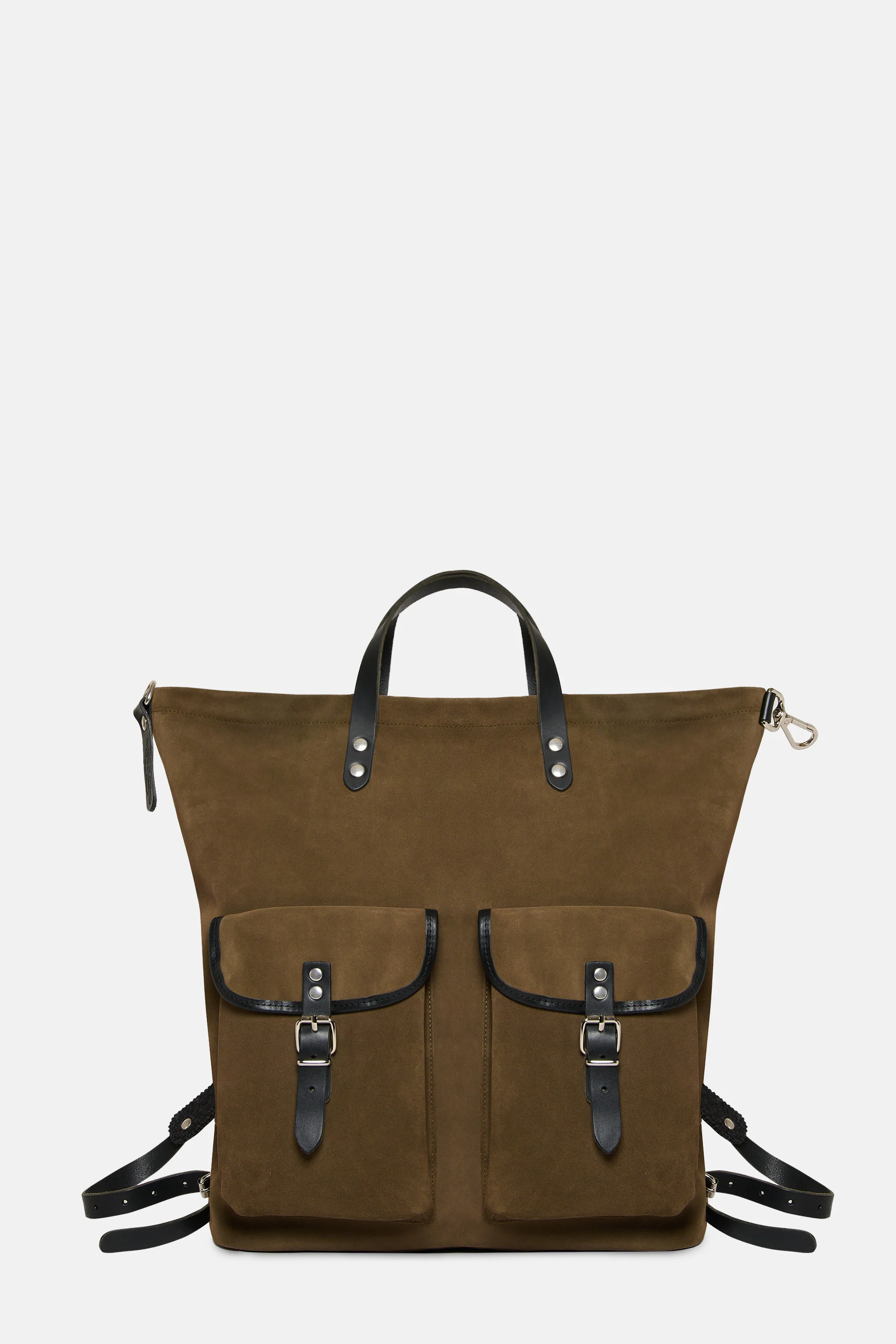 Hunting Green Suede leather classic rucksack
