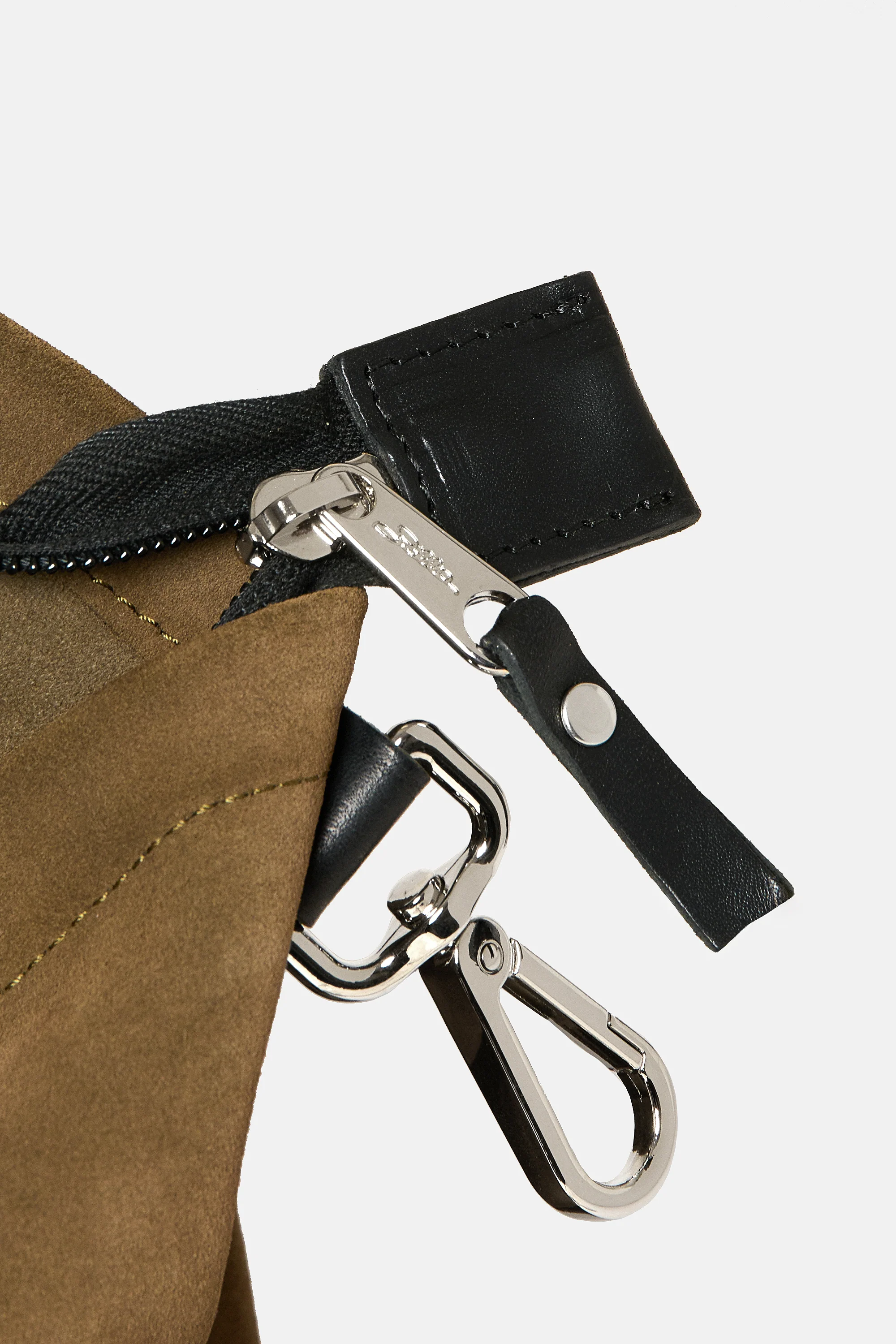 Hunting Green Suede leather classic rucksack - Image 10