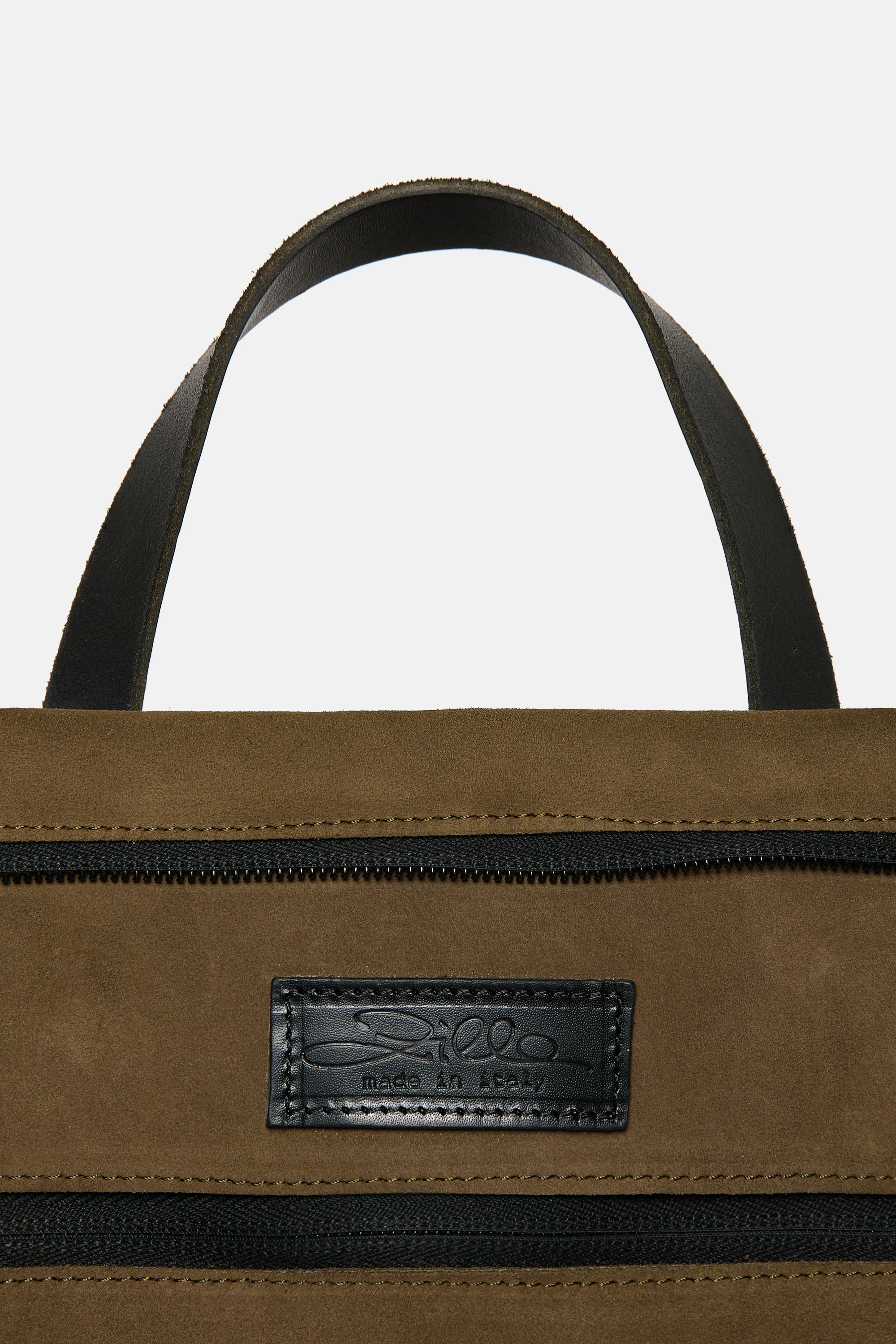 Hunting Green Suede leather classic rucksack - Image 9