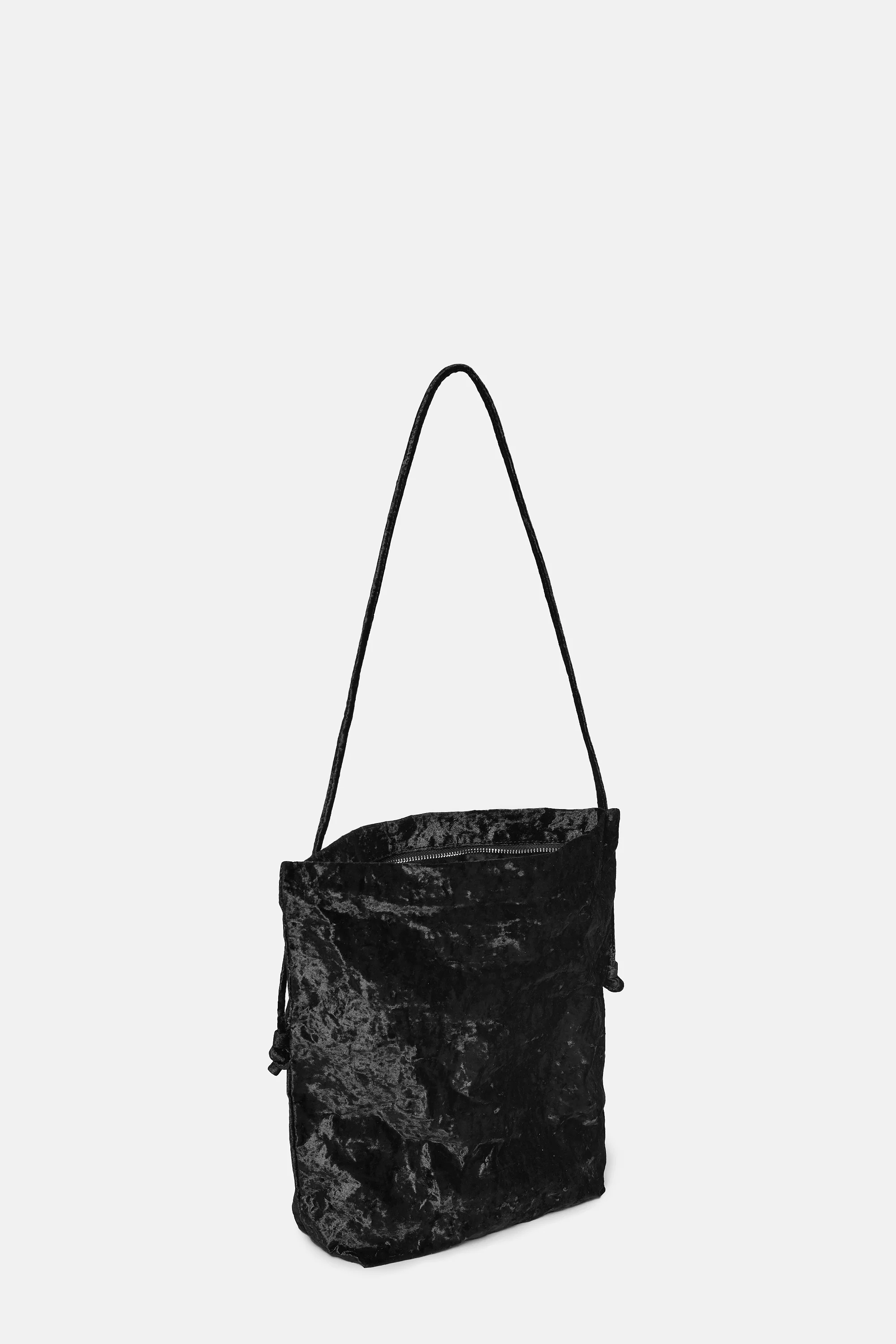 Black Velvet Big Shoulder Bag - Image 3